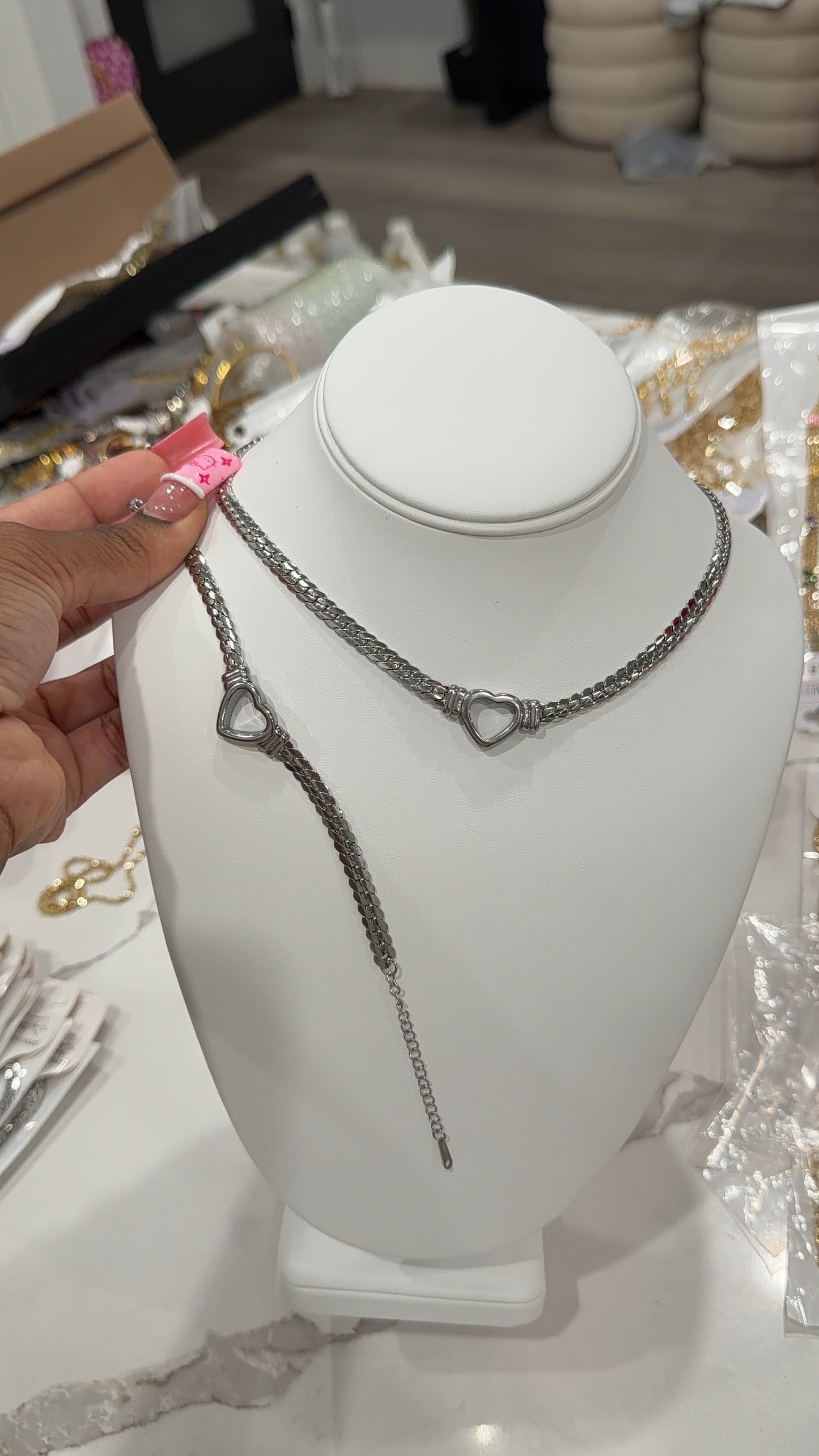 Open heart bracelet