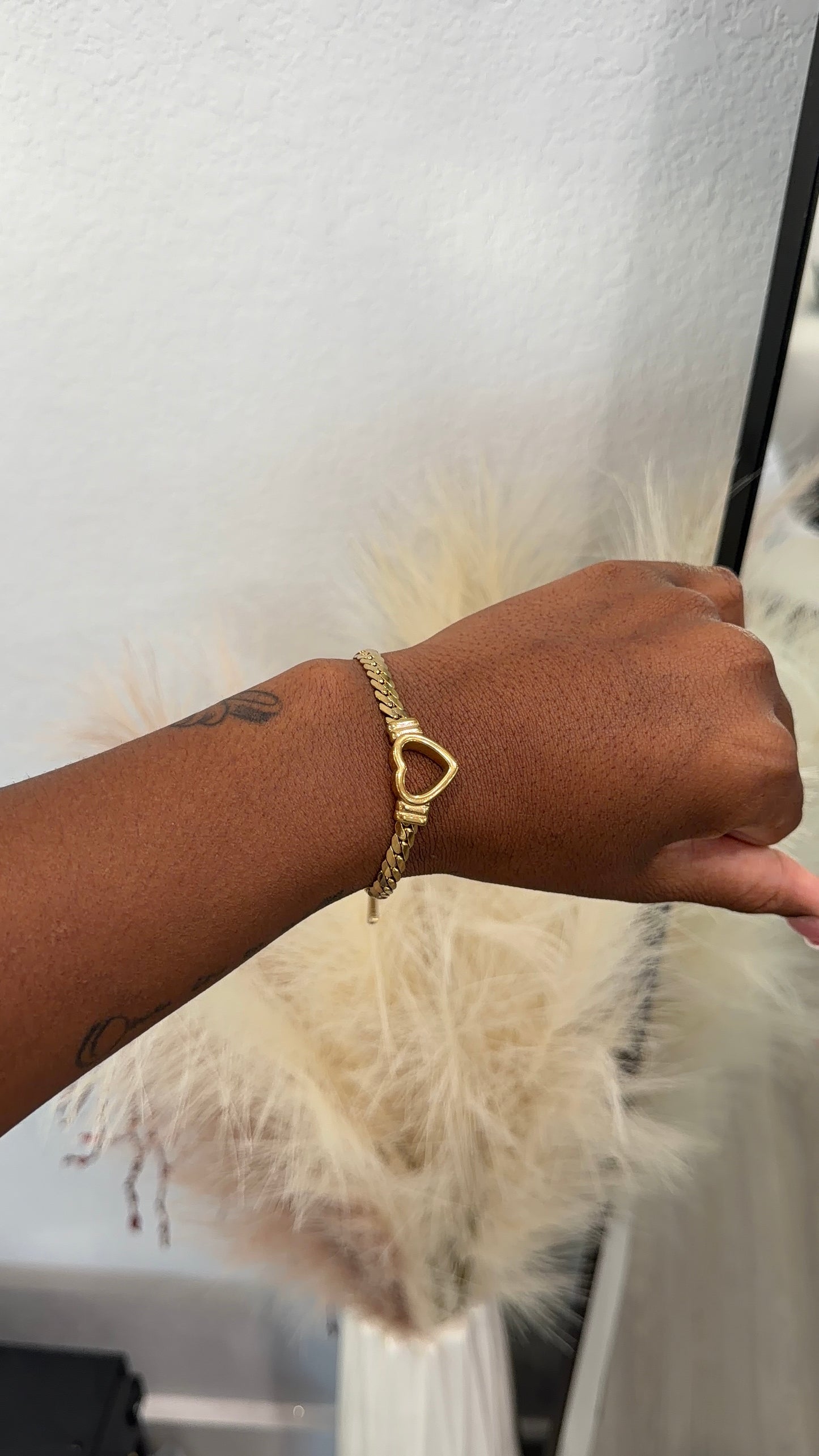 Open heart bracelet