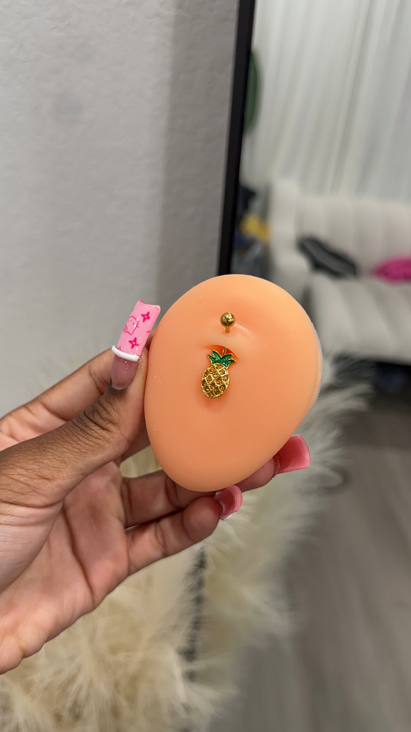 Pineapple belly ring