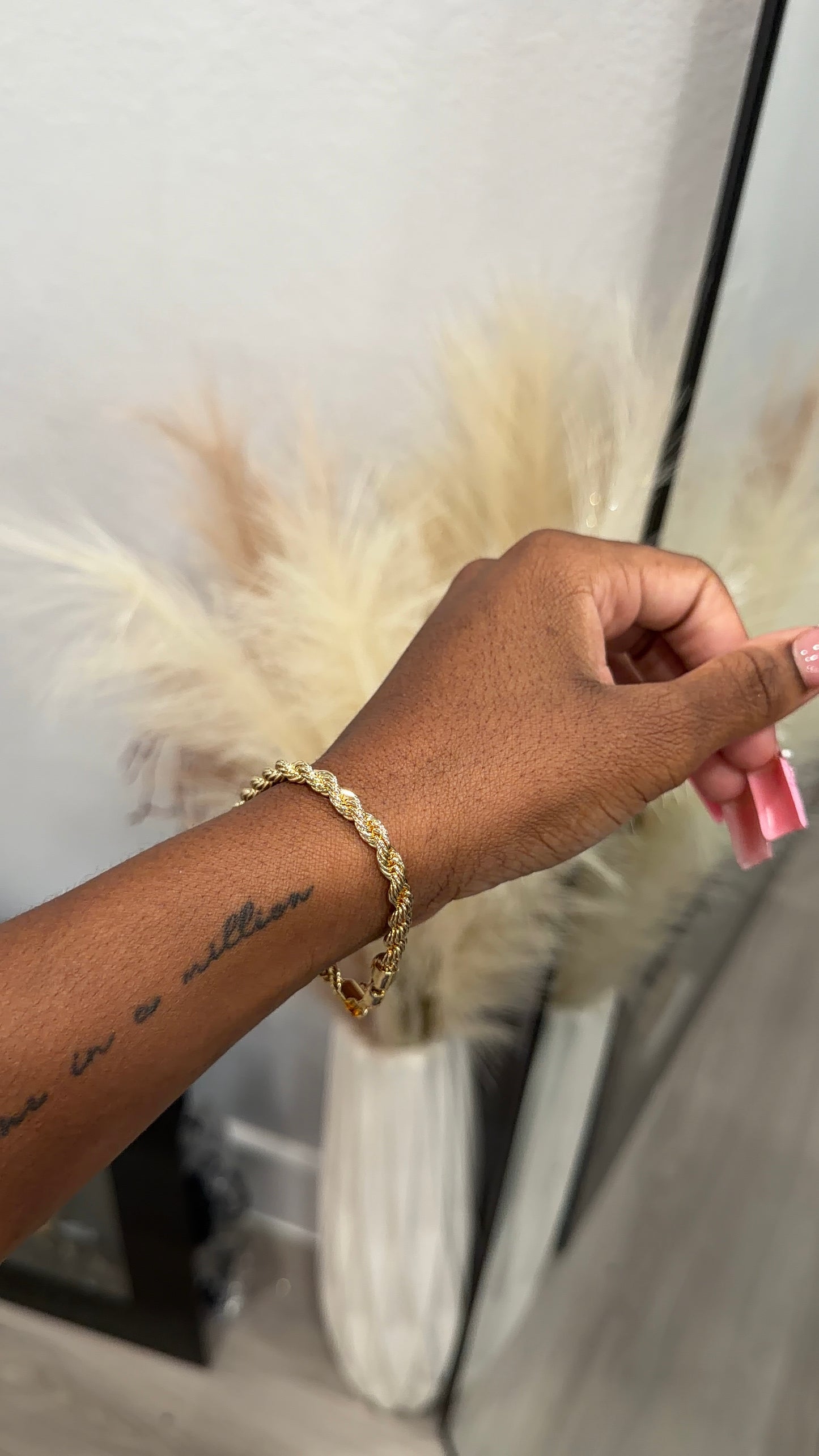 Rope chain bracelet