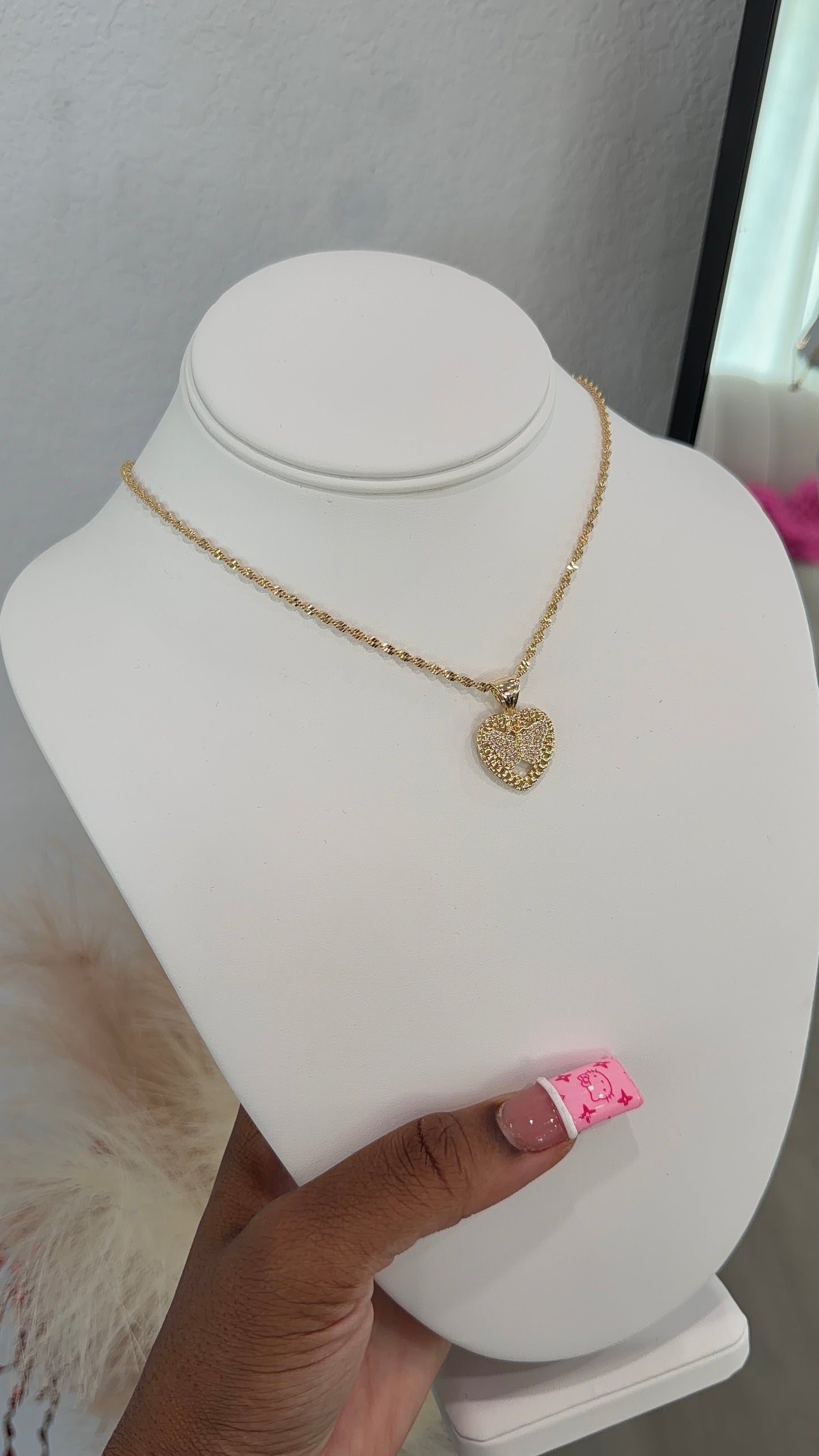 Rolex butterfly HRT necklace