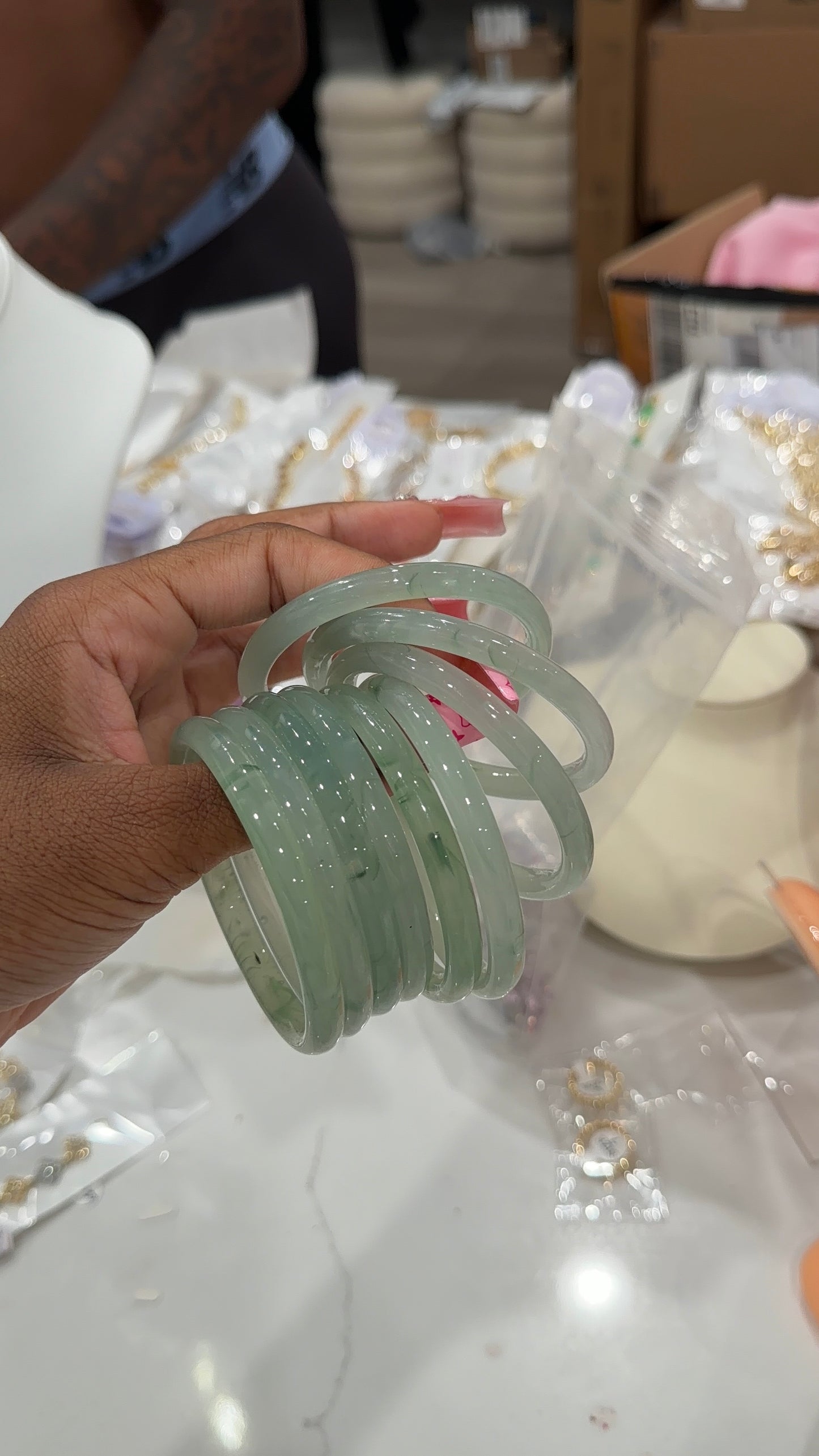 Green Goddess Bangles