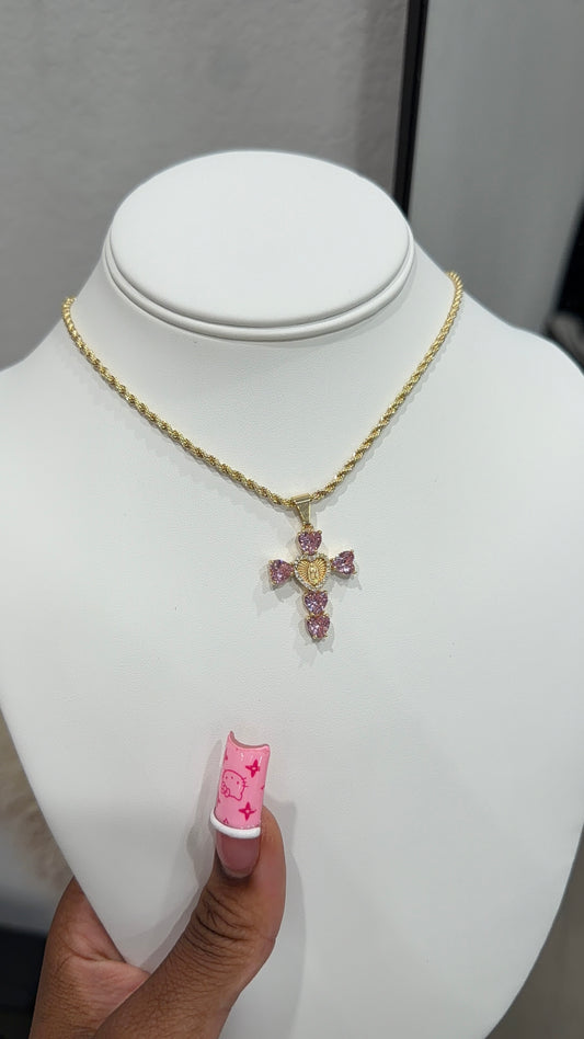 Pink cross chain