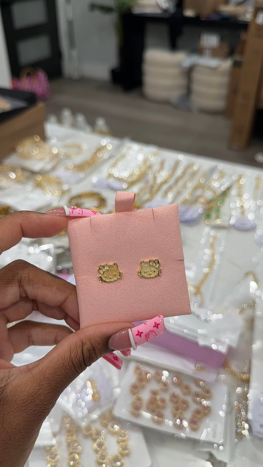 HK face earrings