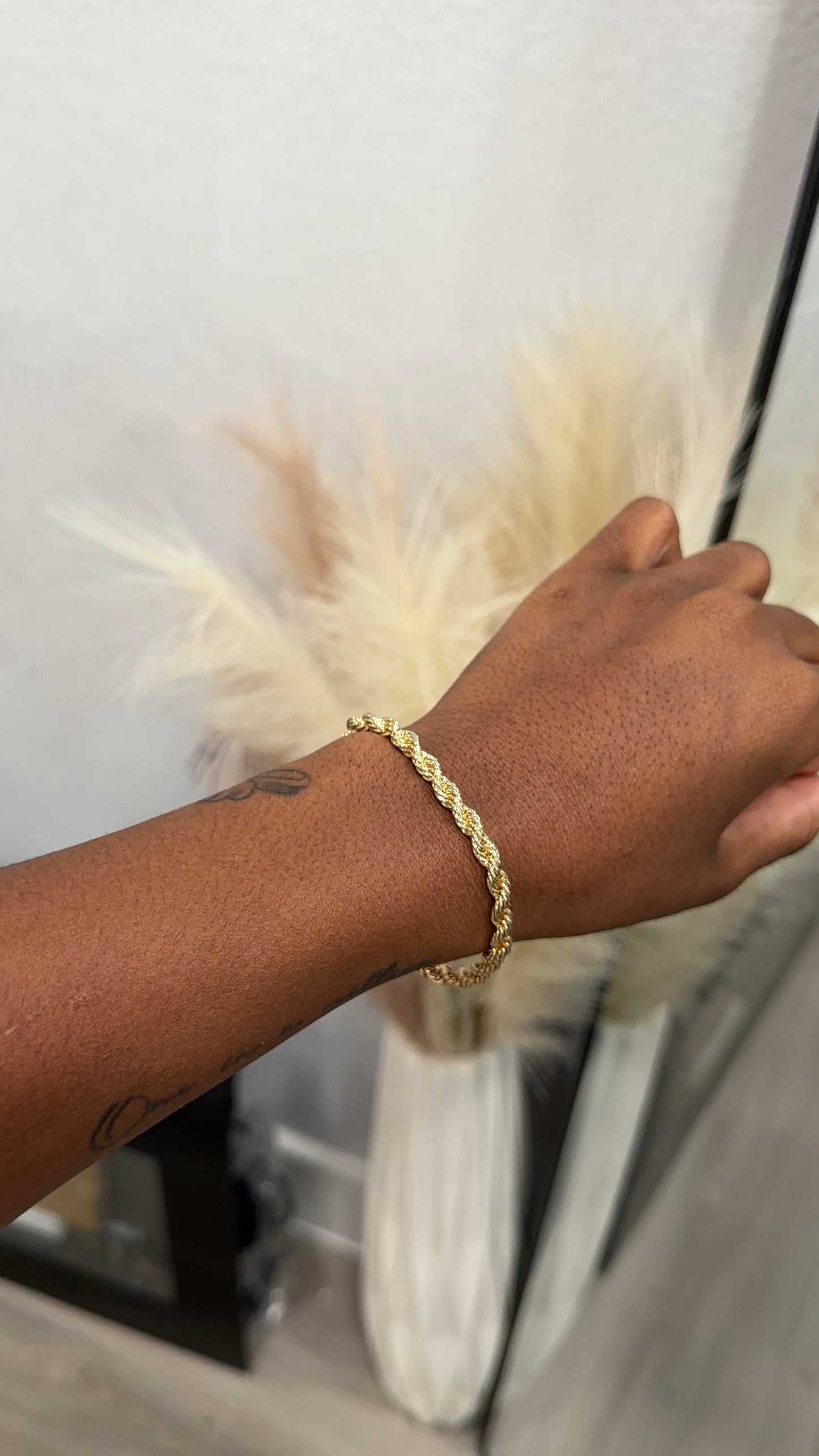 Rope chain bracelet