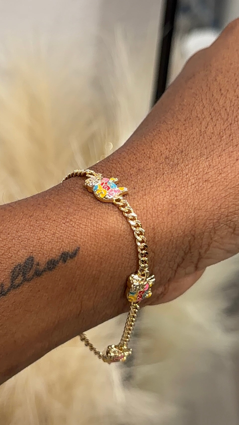 Lucky elephant charm bracelet