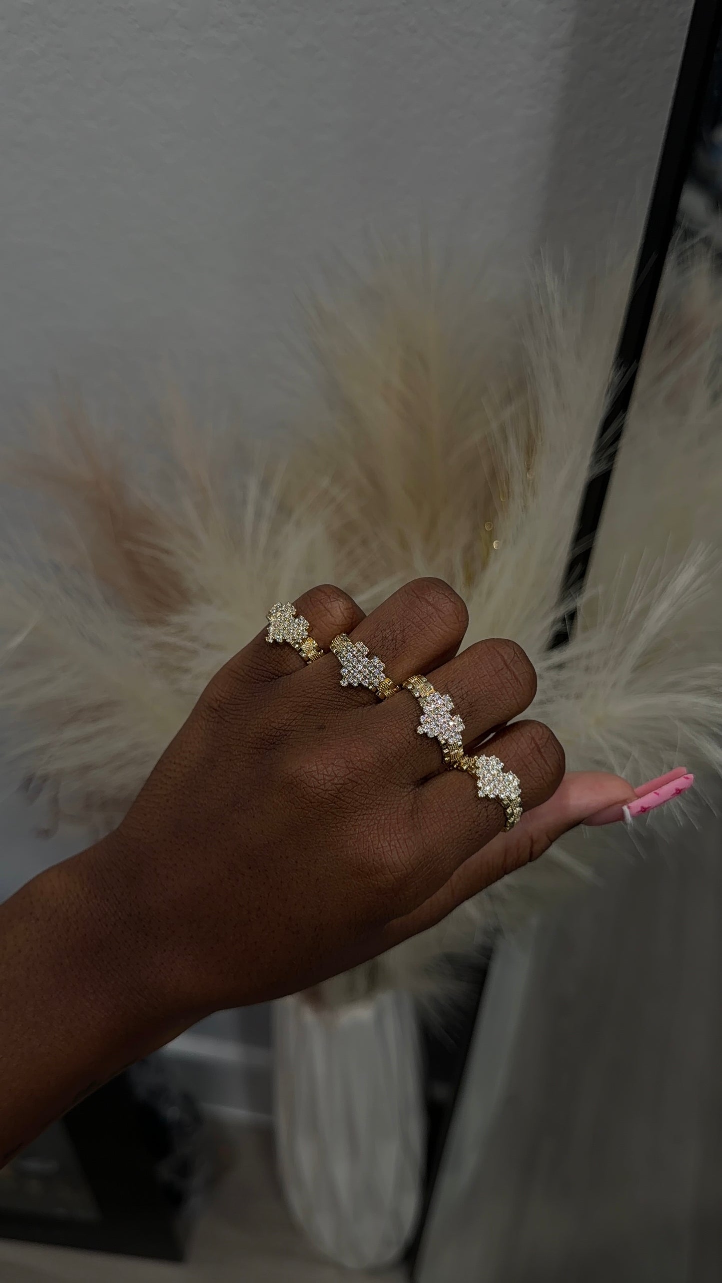 Diamond heart ring