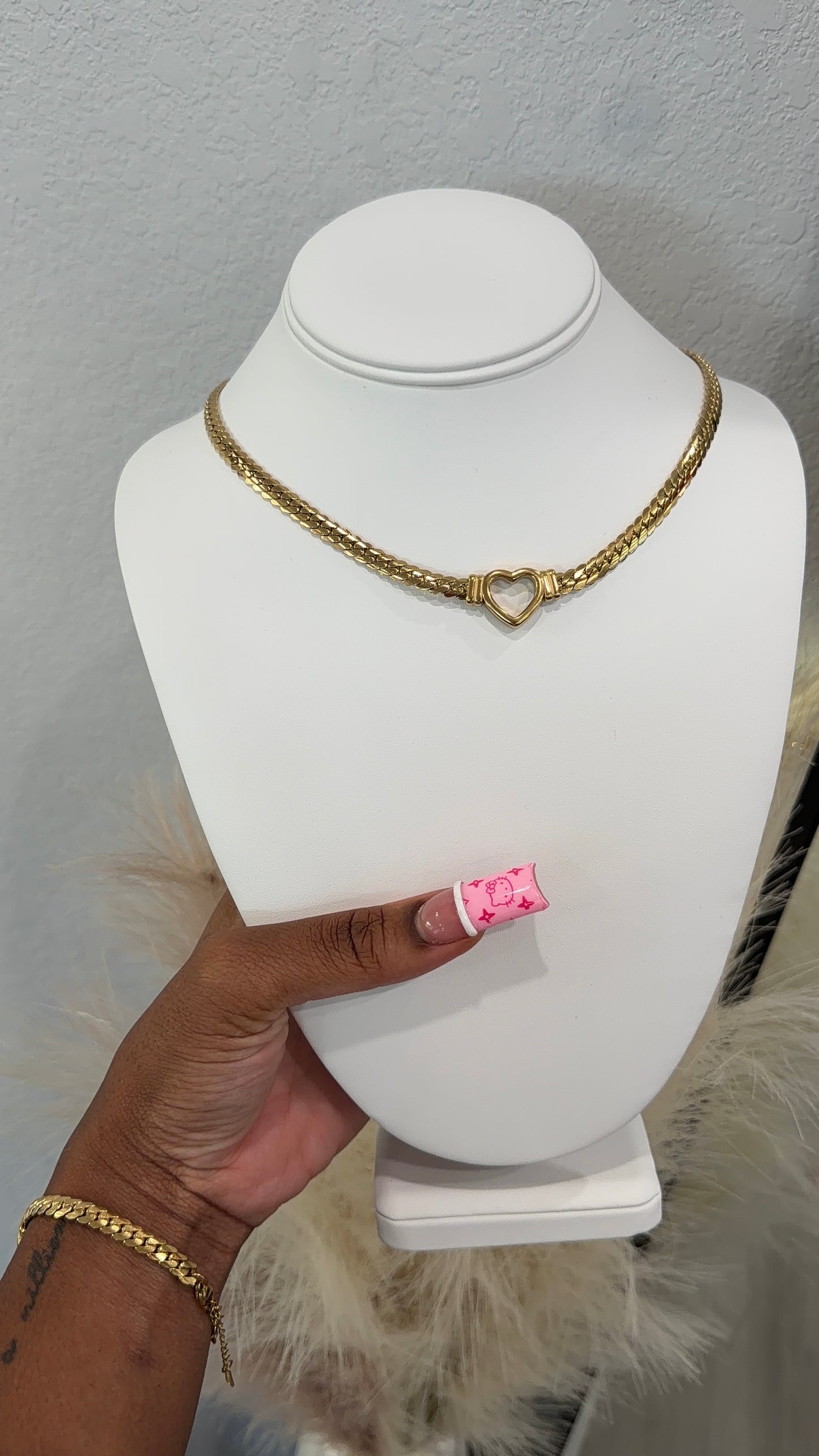 Open heart necklace