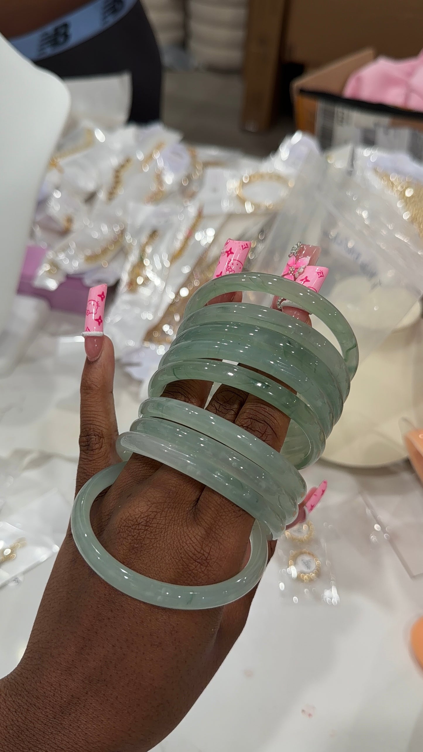 Green Goddess Bangles