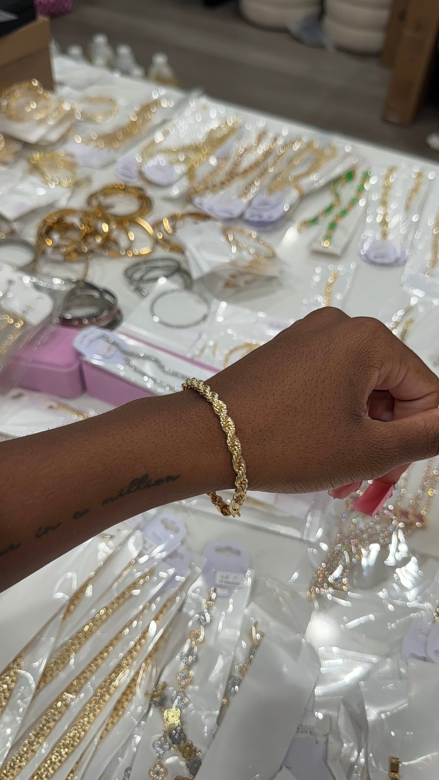 Rope chain bracelet