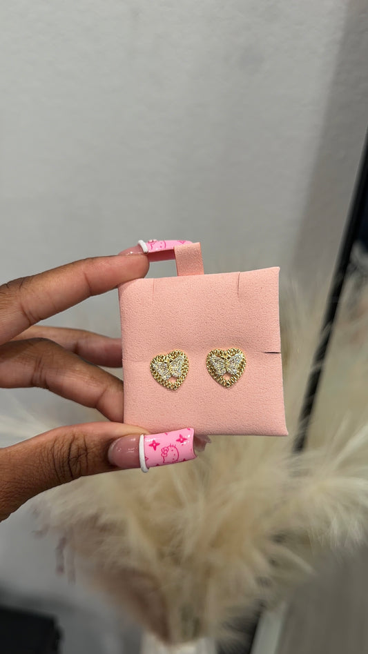 Rollie butterfly HRT earrings