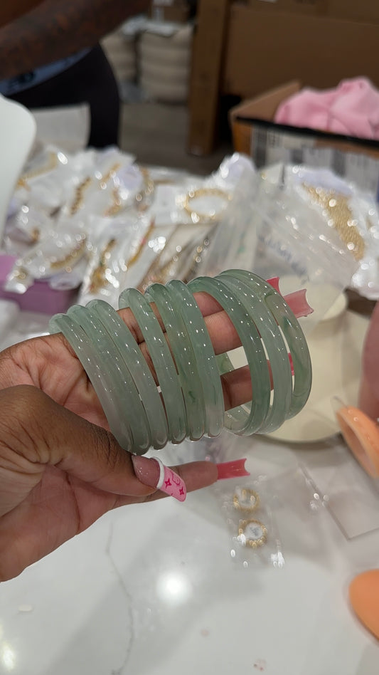 Green Goddess Bangles