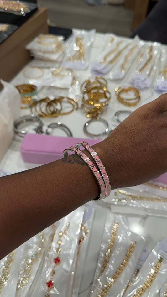 Pink Roman Bangle