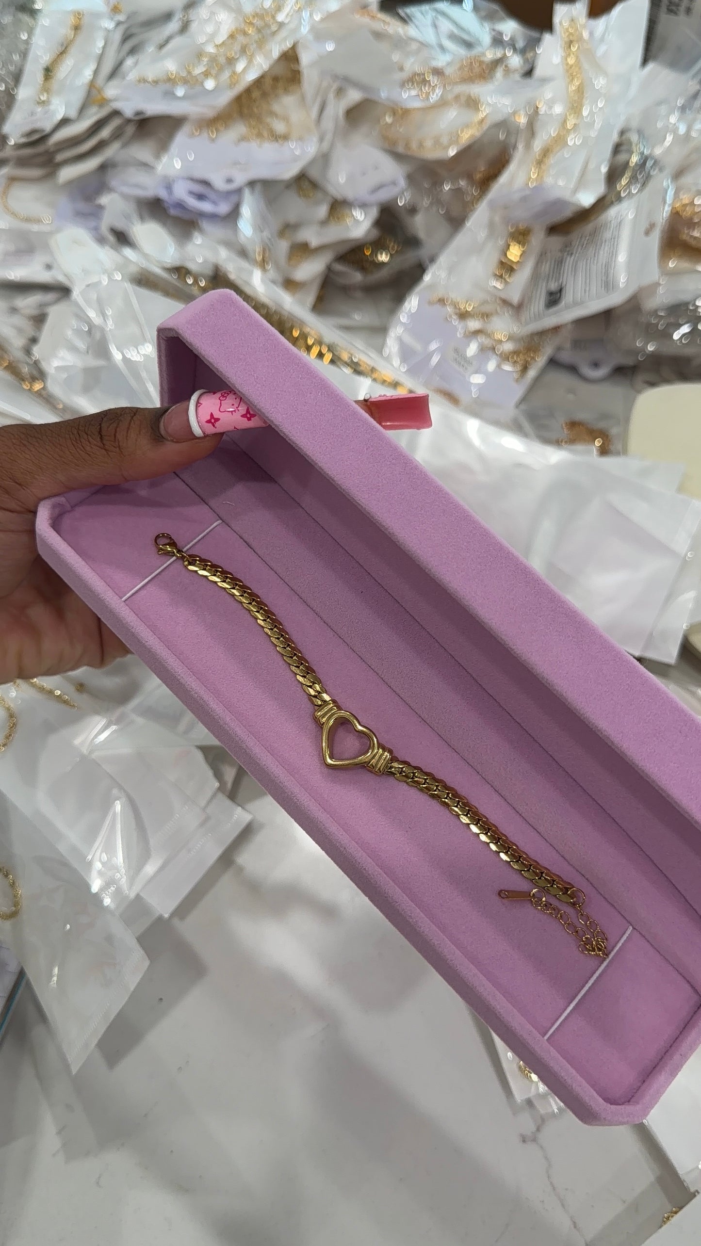 Open heart bracelet