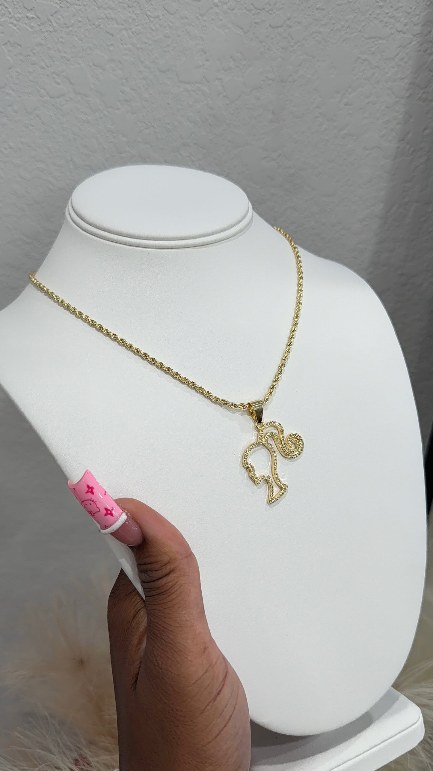Barbz bling silhouette rope