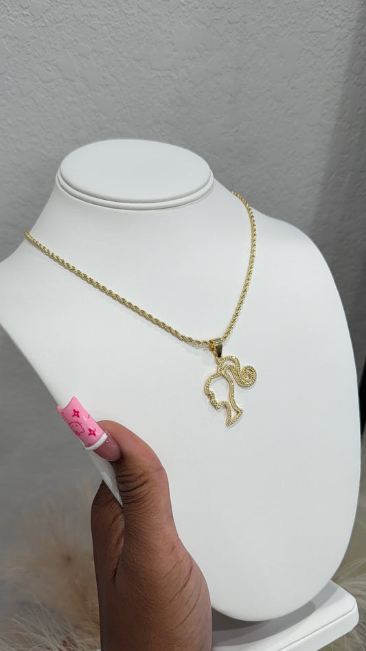 Barbz bling silhouette rope